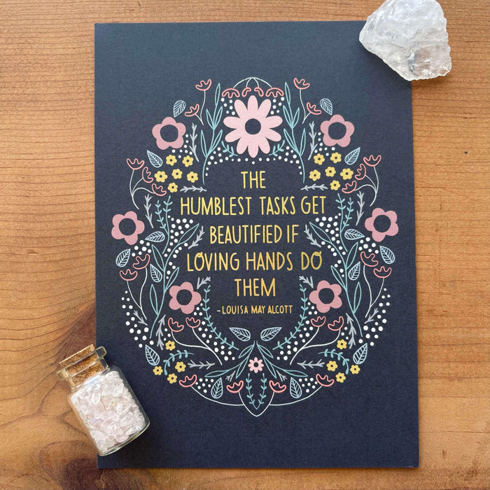 art print with quote