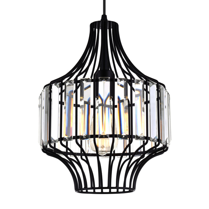 Alethia 1 Light Black Pendant