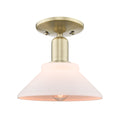 Arcadia Semi-Flush Mount Brushed Satin Nickel