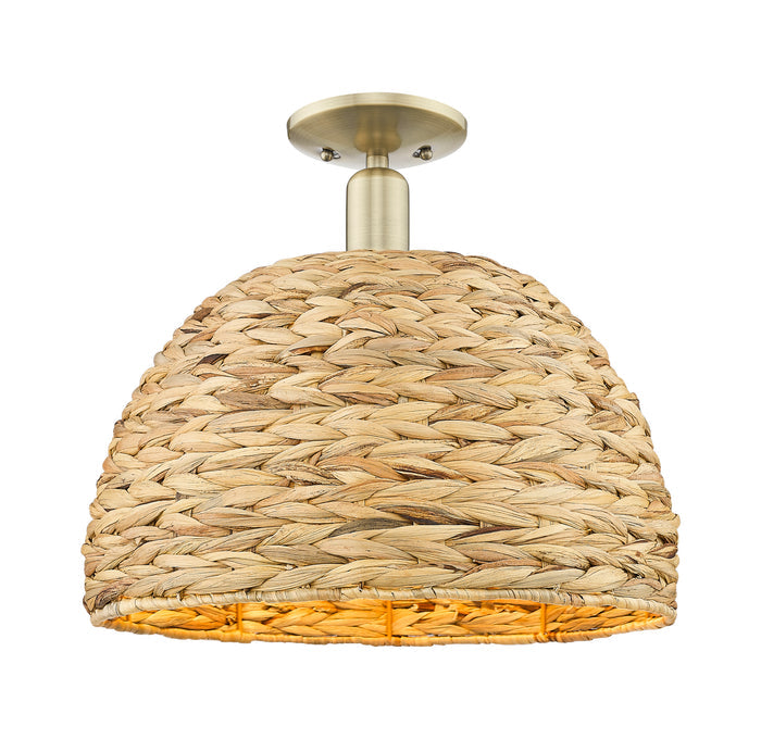 Arcadia Semi-Flush Mount Brushed Satin Nickel