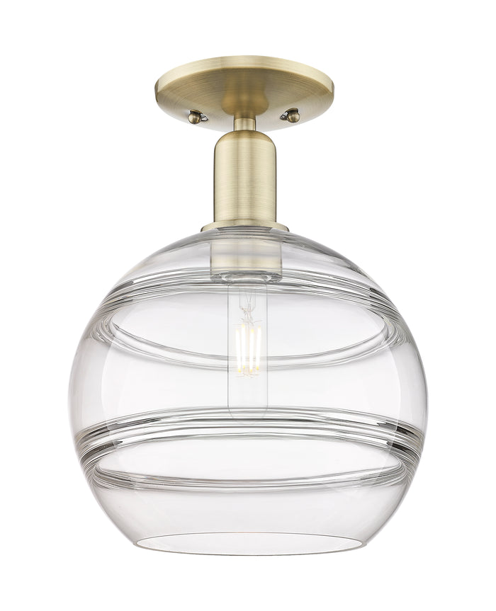 Arcadia Semi-Flush Mount Brushed Satin Nickel
