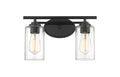 Auralume Bath Vanity Light Glass Cast Brass