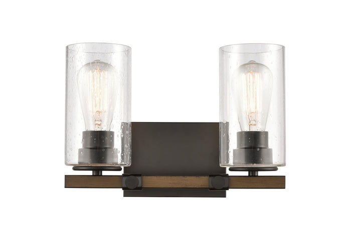 Auralume Bath Vanity Light Steel Glass