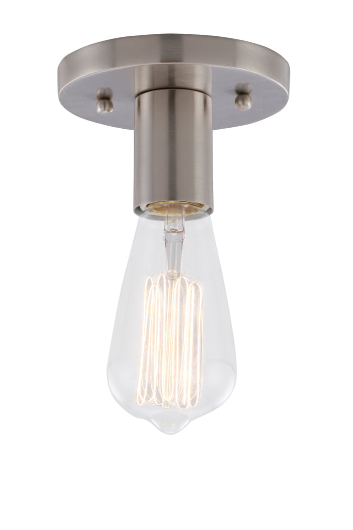 Auralume Semi-Flush Mount Satin Nickel