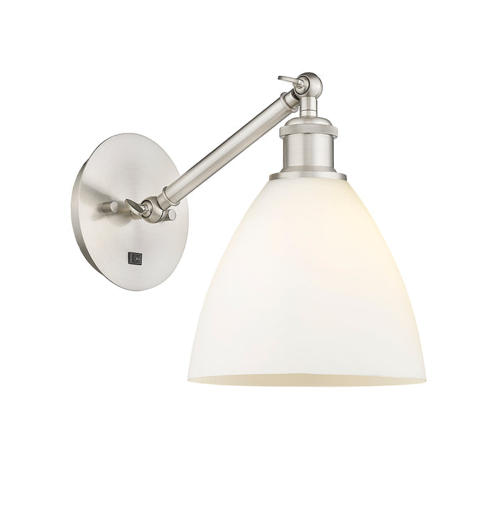 Brushed Satin Nickel / Matte White