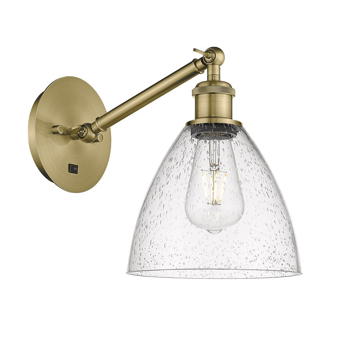 Ballston Glass Sconce Cast Brass Steel