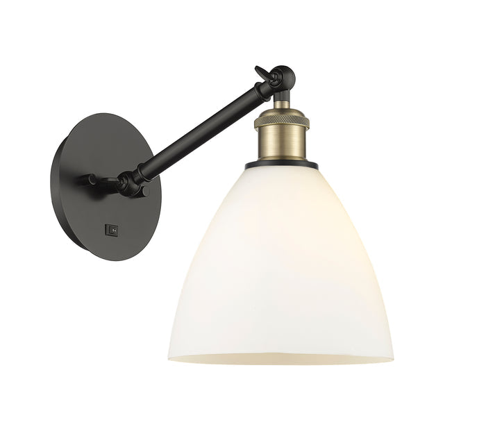 Ballston Glass Sconce Cast Brass Steel