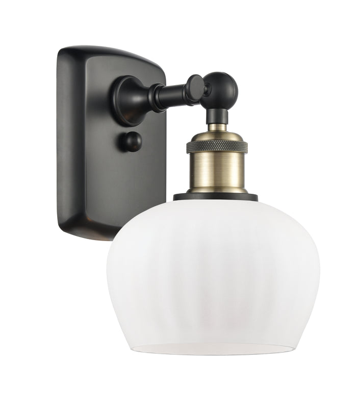 Black Antique Brass / Matte White