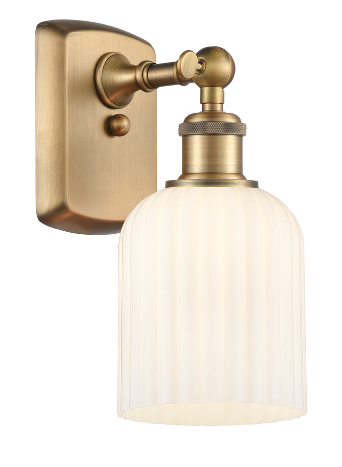 Brushed Brass / Gloss White