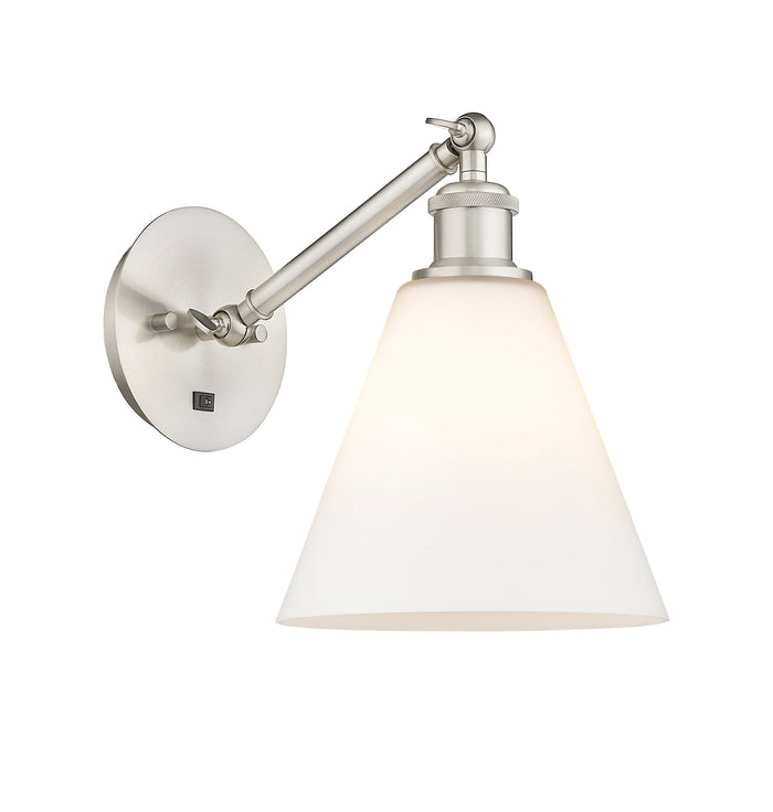 Brushed Satin Nickel / Matte White