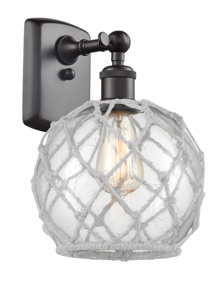 Oil Rubbed Bronze / Clear Glass with White Rope