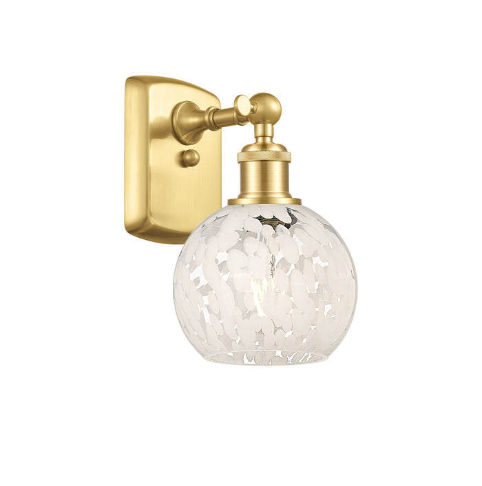 Satin Gold / White Mouchette