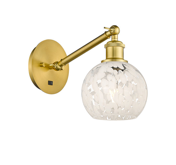 Satin Gold / White Mouchette