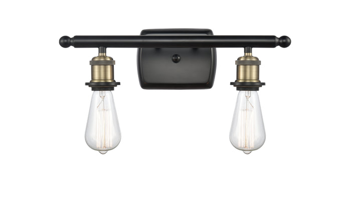 Ballston Sconce Cast Brass Steel Bare Bulb