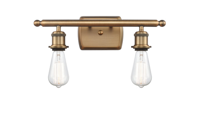 Ballston Sconce Cast Brass Steel Bare Bulb