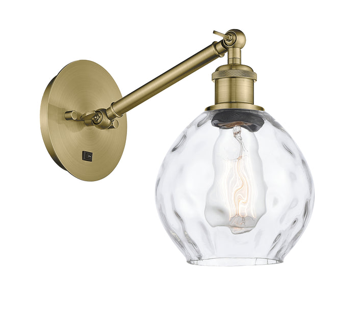 Ballston Sconce Cast Brass Steel Glass