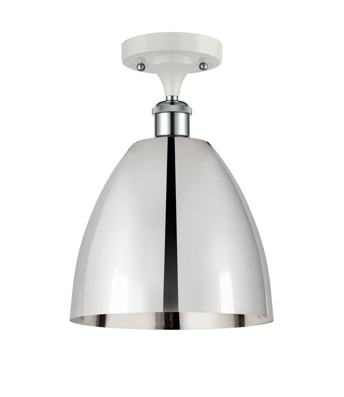 Ballston Semi-Flush Mount Cast Brass Chrome