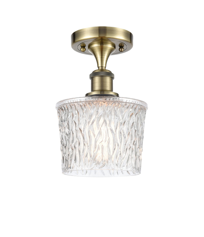 Ballston Semi-Flush Mount Cast Brass