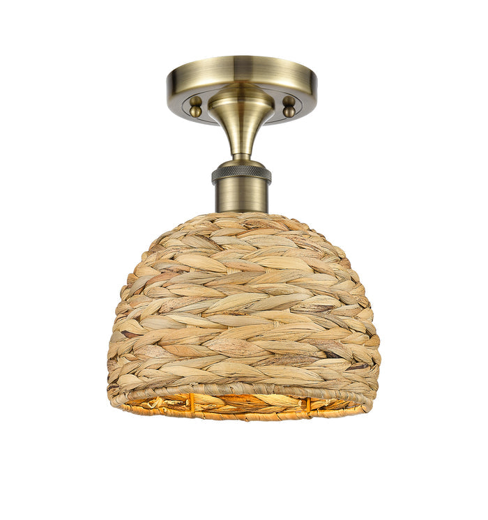 Ballston Semi-Flush Mount Satin Nickel
