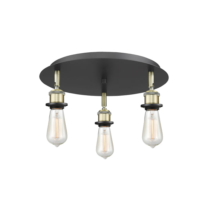 Ballston Semi-Flush Mount Satin Nickel