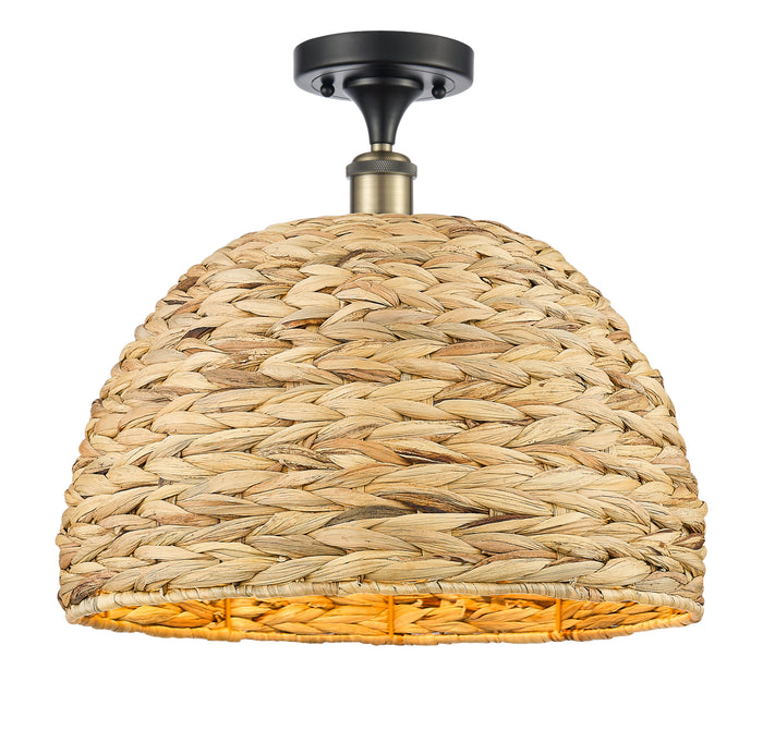 Ballston Semi-Flush Mount Satin Nickel