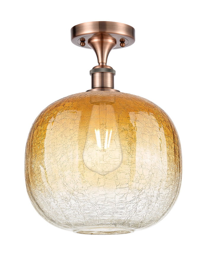 Ballston Semi-Flush Mount Satin Nickel