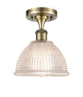 Ballston Semi-Flush Mount White Chrome