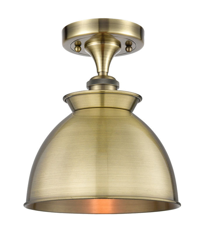 Ballston Semi-Flush Mount White Chrome