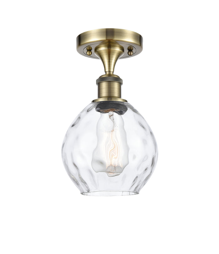 Ballston Semi-Flush Mount White Chrome