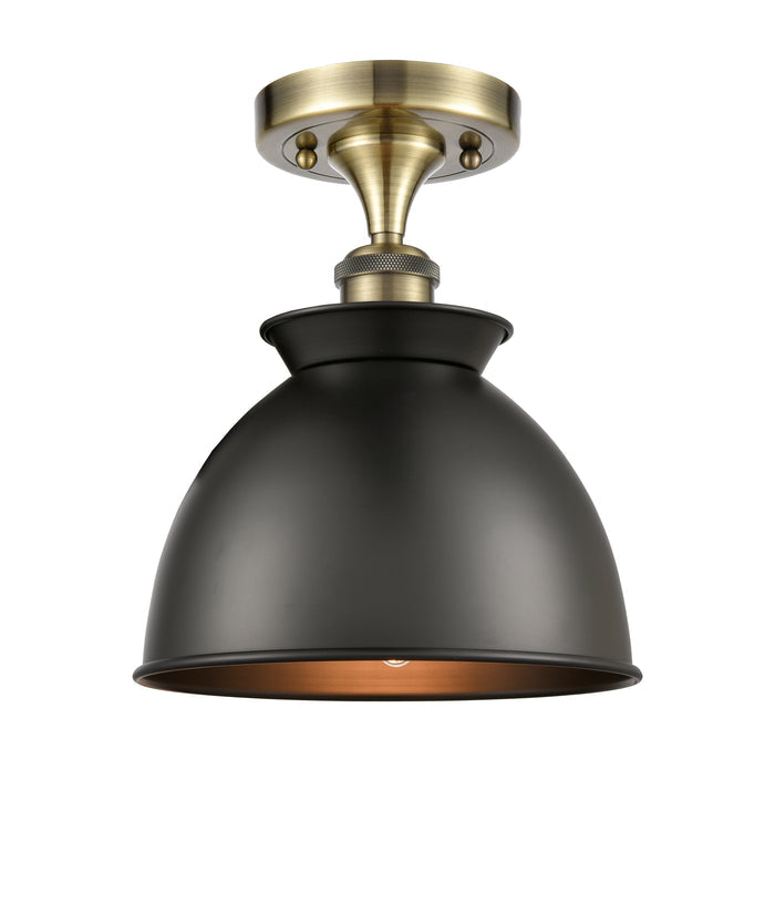 Ballston Semi-Flush Mount White Chrome