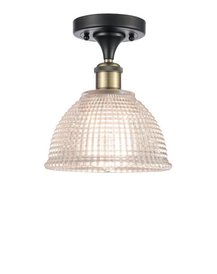 Ballston Semi-Flush Mount White Chrome