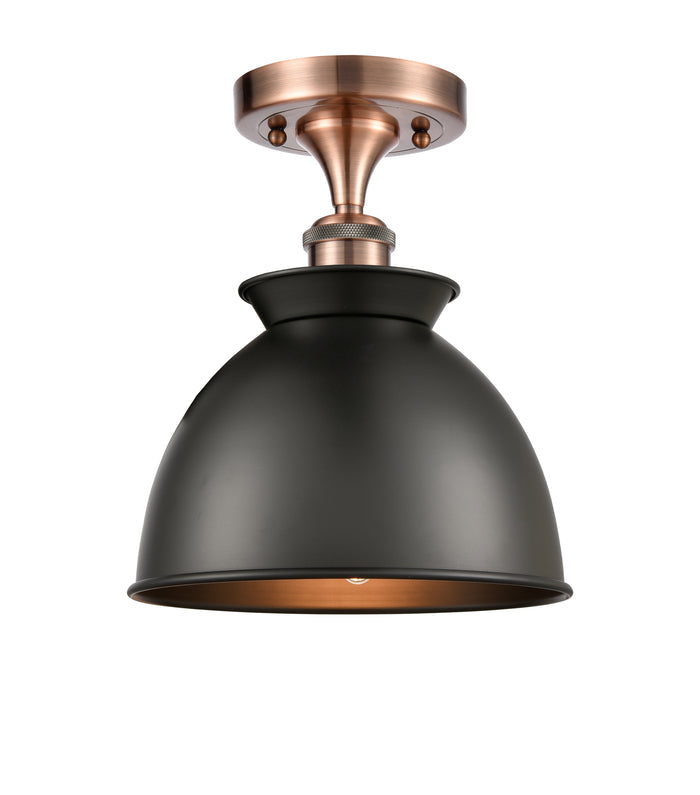 Ballston Semi-Flush Mount White Chrome