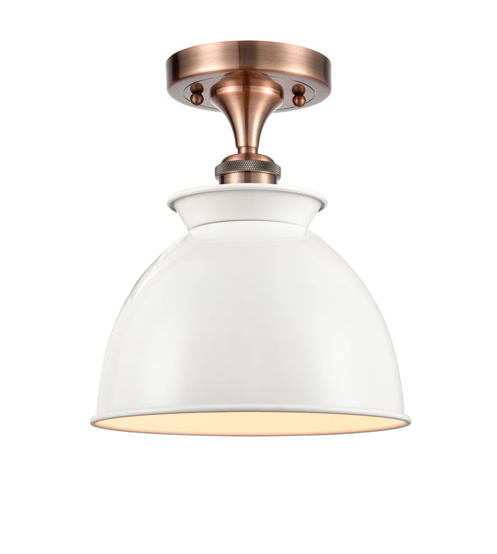 Ballston Semi-Flush Mount White Chrome