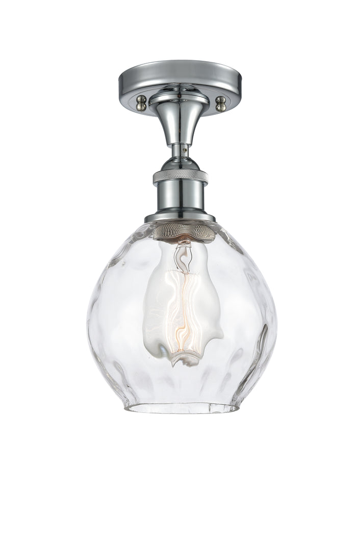 Ballston Semi-Flush Mount White Chrome
