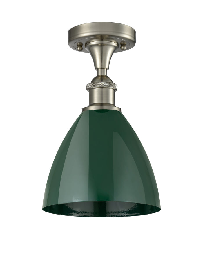 Brushed Satin Nickel / Green