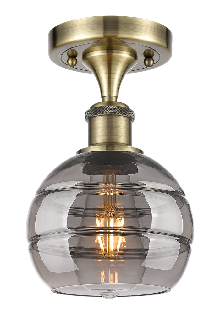Ballston Semi-Flush Mount White Glass