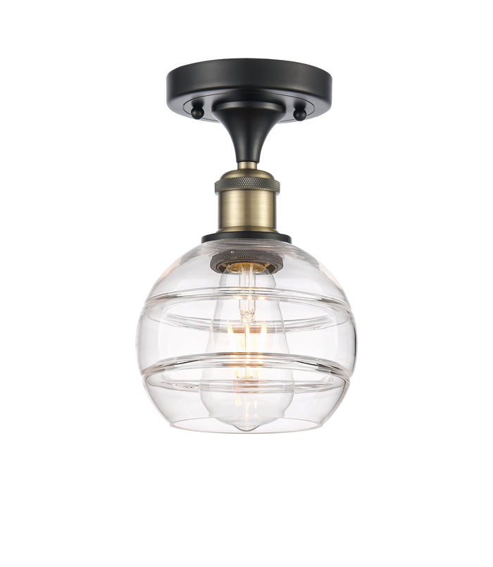 Ballston Semi-Flush Mount White Glass