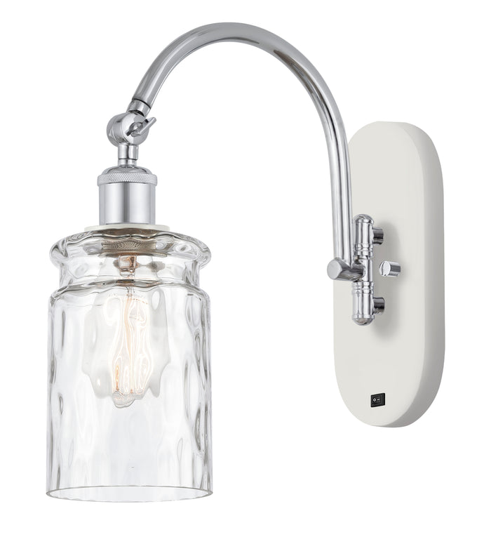 White Polished Chrome / Clear Waterglass