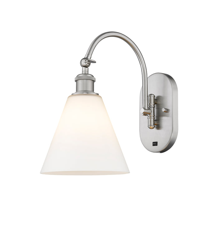 Brushed Satin Nickel / Matte White