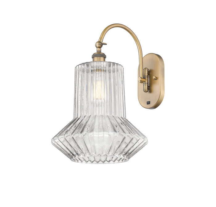 Ballston Swing Arm Cast Brass Glass Steel