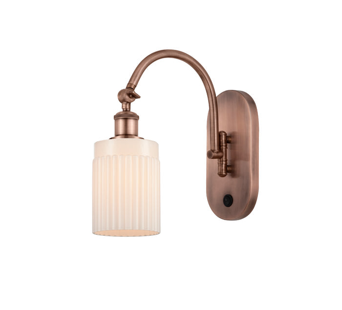 Ballston Swing Arm Cast Brass Steel Glass