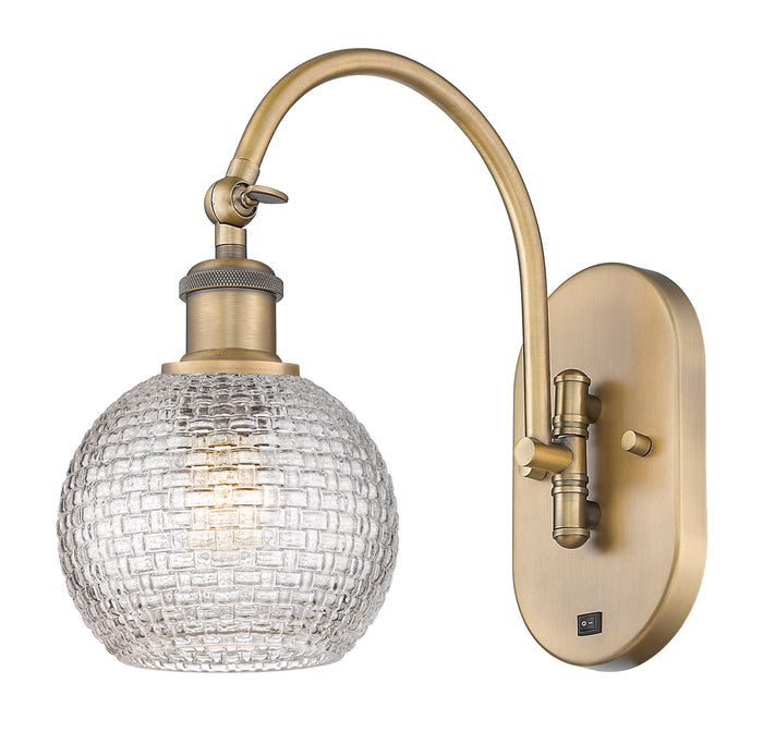 Ballston Swing Arm Cast Brass White Venetian