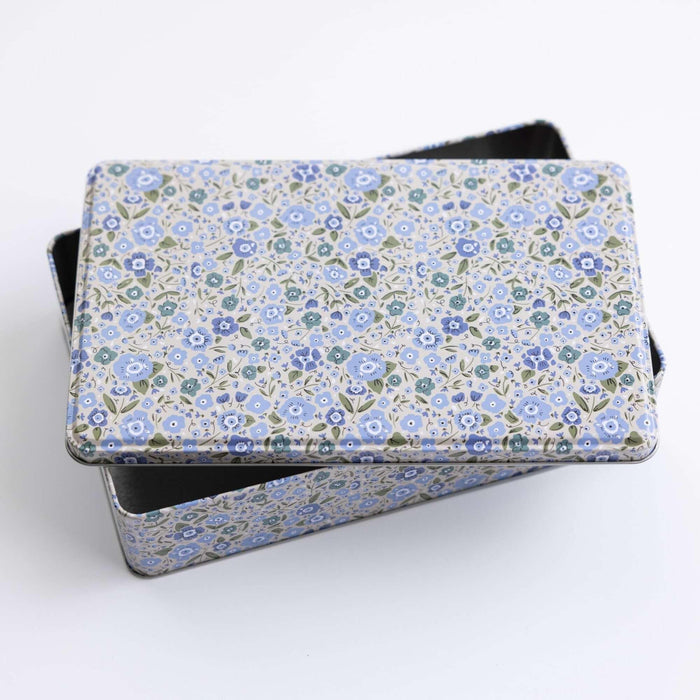 tea towel with illustrated bees and floral elements