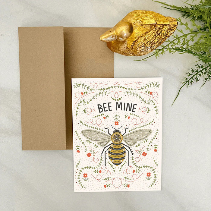 Bee My Valentine Card - Gingiber