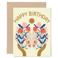 Birthday Flowers Card - Gingiber