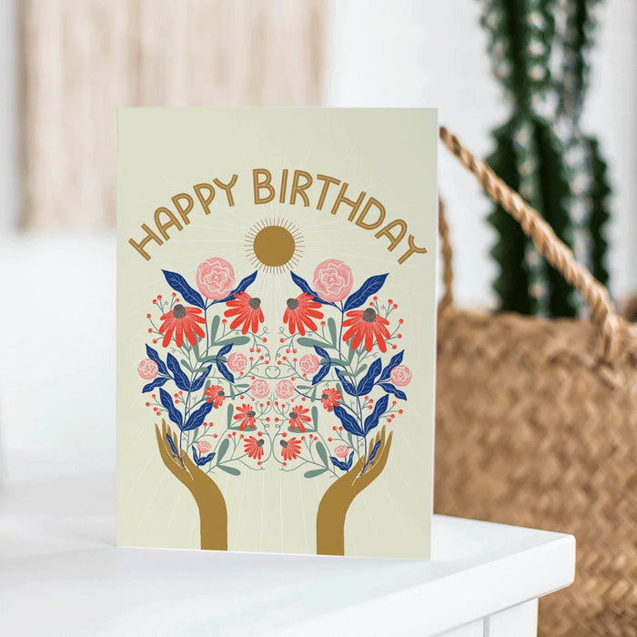 Birthday Flowers Card - Gingiber