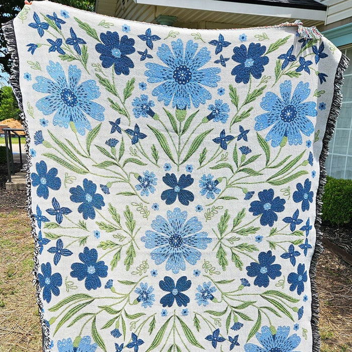 Blue Cornflower Blanket