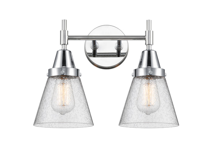 Caden Bath Vanity Light Glass Steel 11 Inch