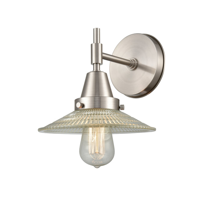 Caden Sconce Glass Steel 9 Inch Width