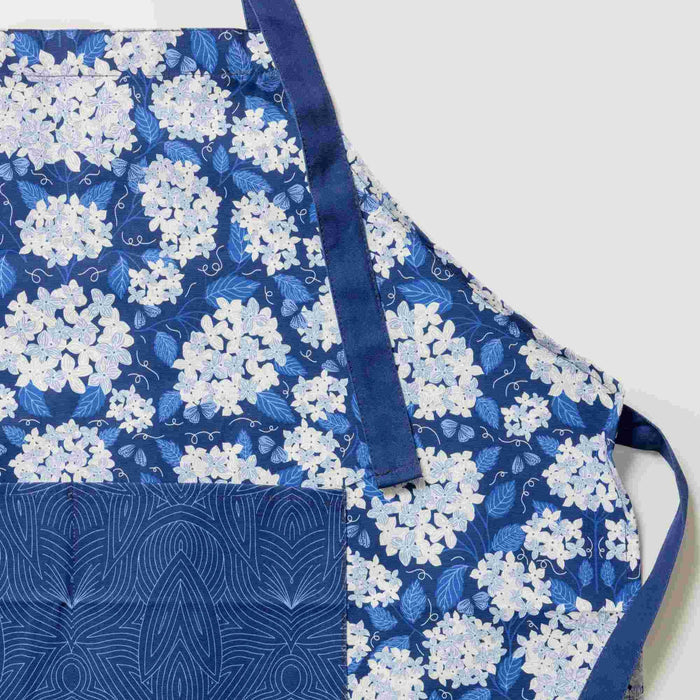Dark Blue Hydrangea Apron